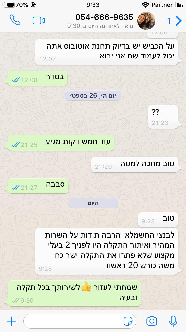 חשמלאי מומלץ במרכז