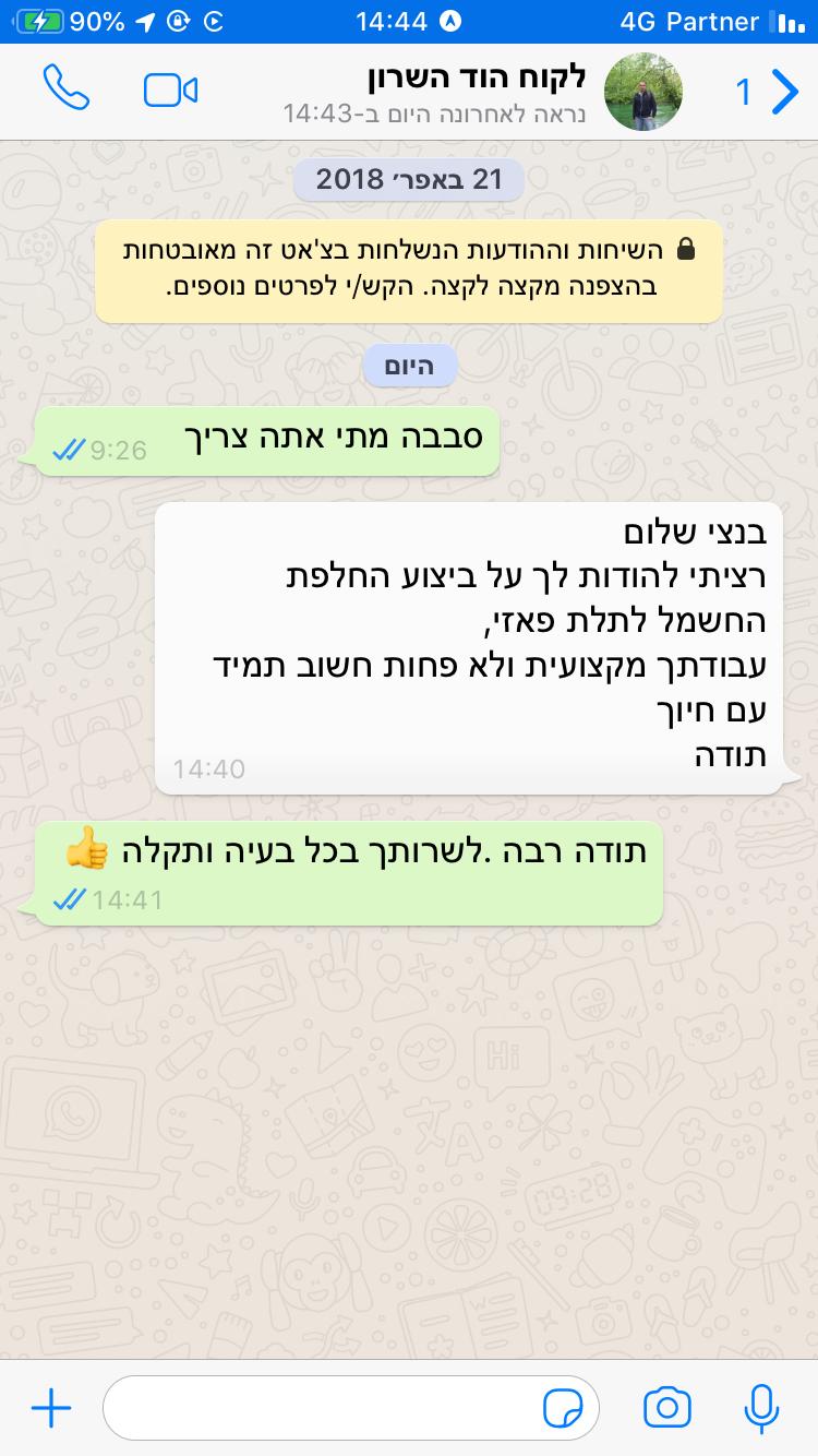 חשמלאי מומלץ במרכז