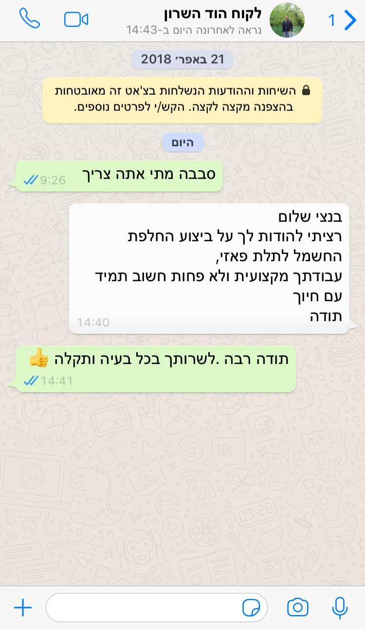 חשמלאי מומלץ במרכז